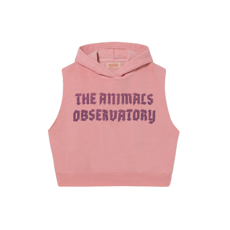 The Animals Observatory Whale Sweatshirts Vest Pink kids sweatshirts The Animals Observatory   