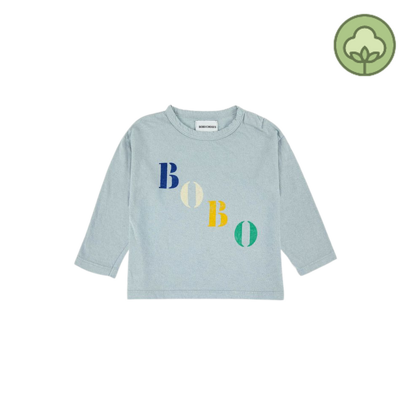 Bobo Choses Baby Diagonal Long Sleeve T Shirt kids long sleeve t shirts Bobo Choses   