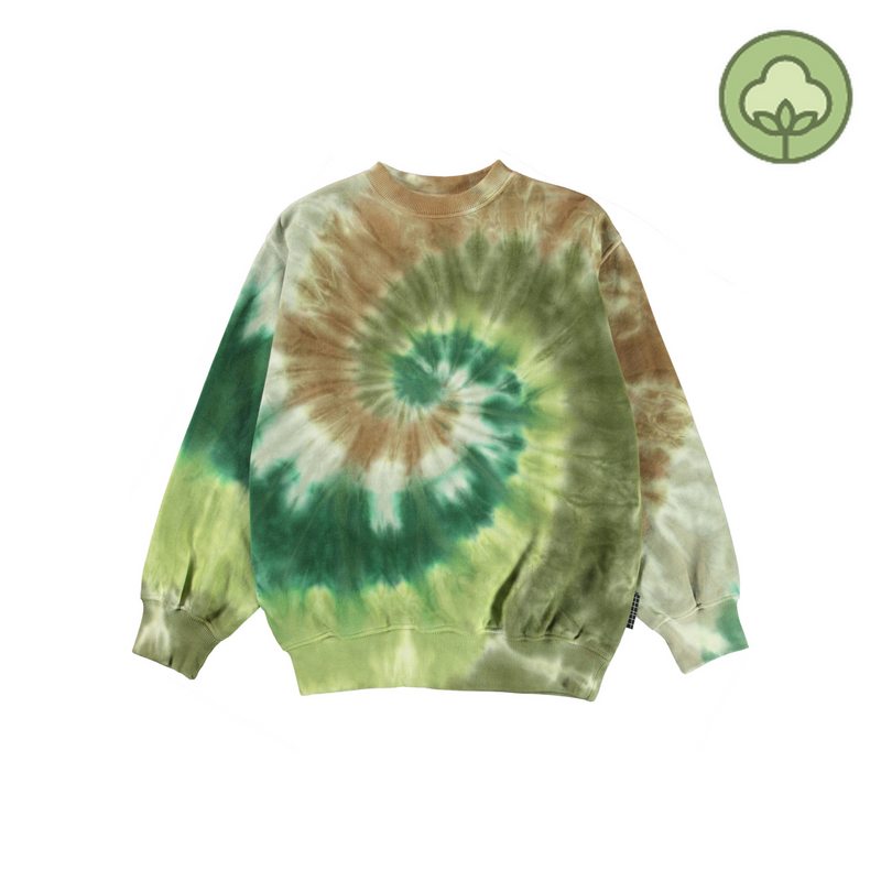 Molo Kids Monti Green Swirl Sweatshirt