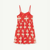 The Animals Observatory Red Geometrical Otter Dress - Crown Forever