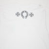 CH Multi Logo Script Long Sleeve Shirt White CH Long Sleeve Tee CHROME HEARTS   