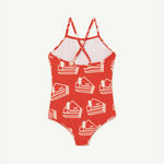 The Animals Observatory Red The Animals Trout Swimsuit kids swimwear one-pieces The Animals Observatory   