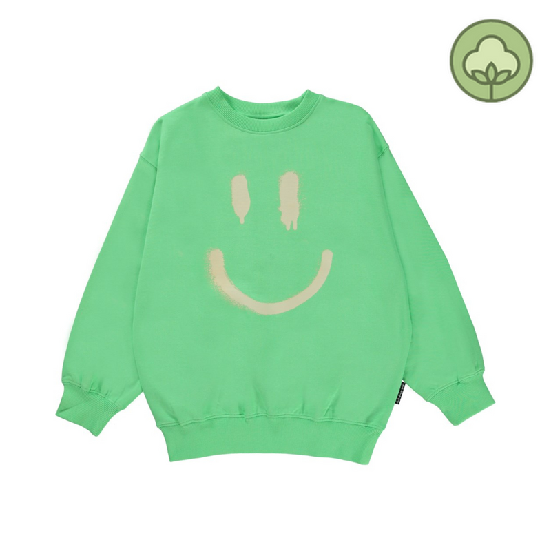 Molo Kids Monti happy face unisex sweatshirt