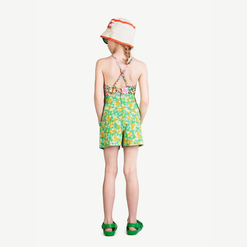 The Animals Observatory Deep Brown Flowers Trout Swimsuit