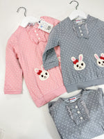Miki house Bunny Dot Sweatshirt - Crown Forever