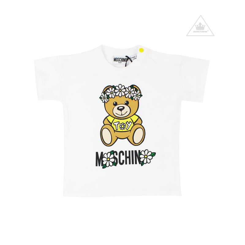 Moschino Baby Girl Teddy Bear Daisy Flower T Shirt kids T shirts Moschino   