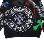 CH Multicolor Logo Stencil Pullover Hoodie CH Pullover Hoodie CHROME HEARTS   
