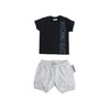 Moschino Baby Boy T Shirt And Shorts Set With Side Graphic kids tops+bottoms sets Moschino   
