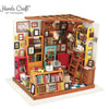 Hands Craft Sam's Study Room DIY Miniature Dollhouse Kit-DG102
