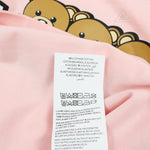 Moschino Kids Girls Long Sleeve T With Logo And Bear Graphics Pink kids long sleeve t shirts Moschino   