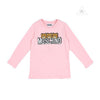 Moschino Kids Girls Long Sleeve T With Logo And Bear Graphics Pink kids long sleeve t shirts Moschino   