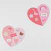 Meri Meri Heart Concertina Valentine Cards & Stickers (x 12) kids party Meri Meri   