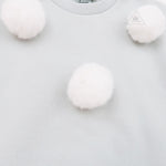 Petite Hailey Pompom Sweatshirts Mint - Crown Forever