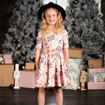 Rock Your Baby Peace On Earth Mabel Waisted Dress