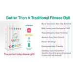 BABY BUMP™ Baby Bump Exercise Birth Ball No-Rolling Stability Baby Blue - Crown Forever