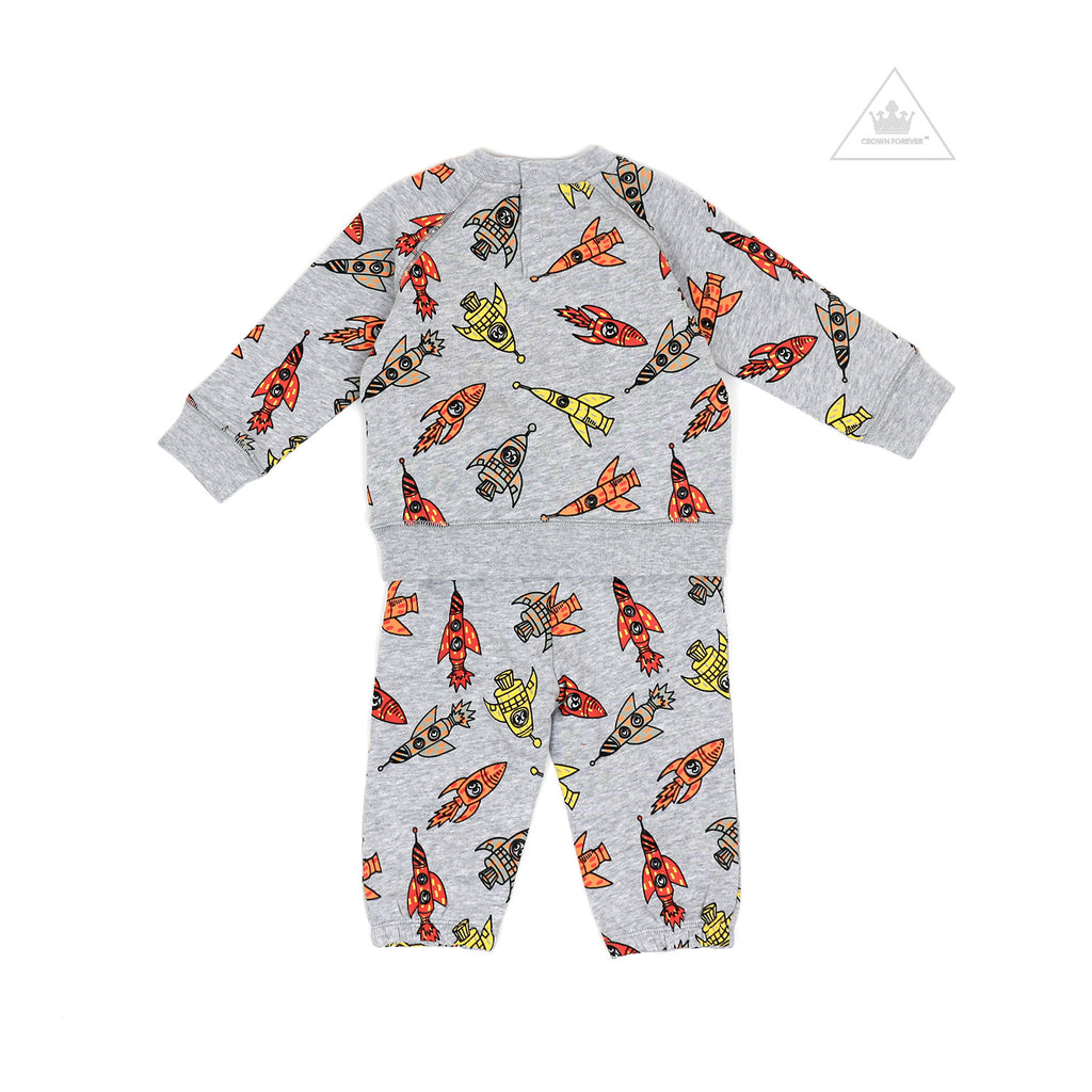 Stella McCartney Kids Baby Boys Rocket Sweatershirt Sets – Crown