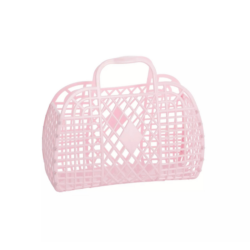 Sun Jellies Retro Basket (Small) Pink kids bags Sun Jellies   