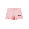Moschino Kids Girl Ruffled Logo Shorts Pink kids shorts Moschino   