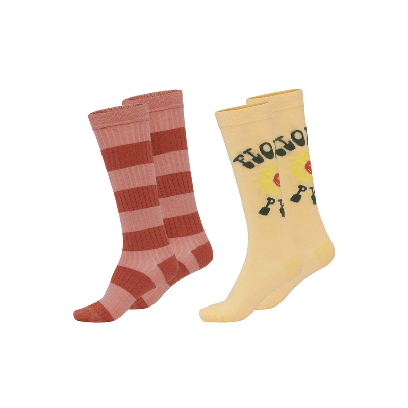 Molo Kids Norvina Flower PWR Socks Two Pairs kids socks and tights Molo Kids   