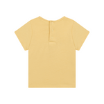 Chloé Kids Baby Girl Heart Logo T-Shirt Yellow baby T shirts Chloé Kids   
