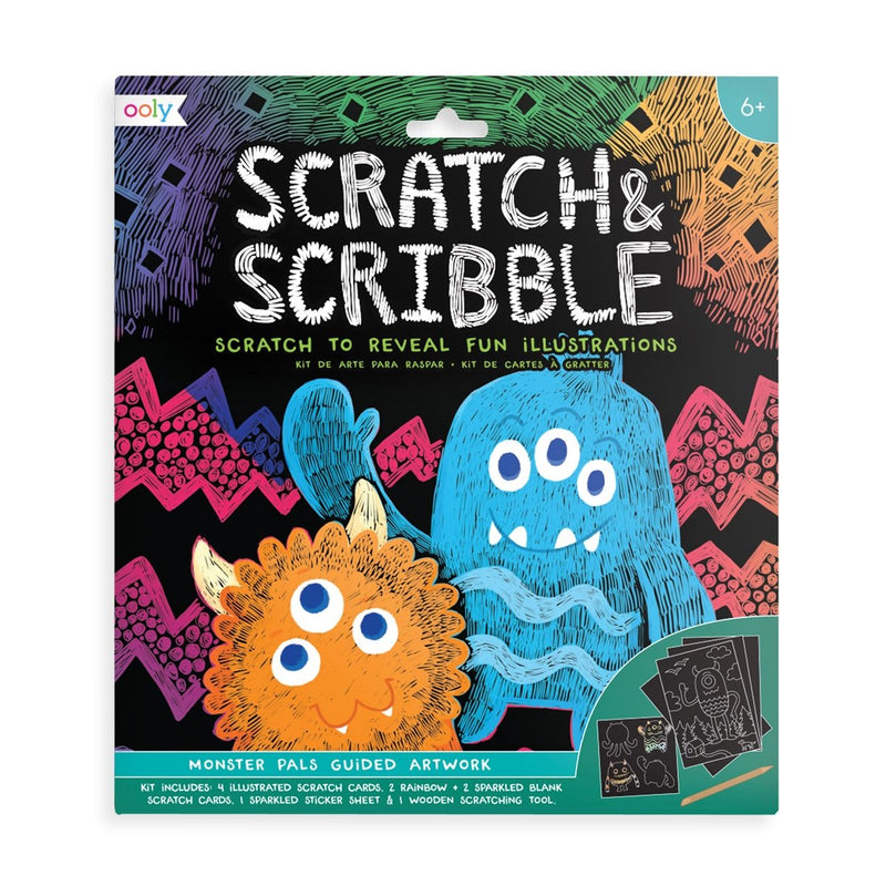 Ooly Scratch & Scribble - Monster Pals kids stationary OOLY   
