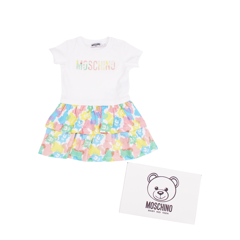 Moschino Baby Girl Ruffle Bear Dress Gift Box - Crown Forever