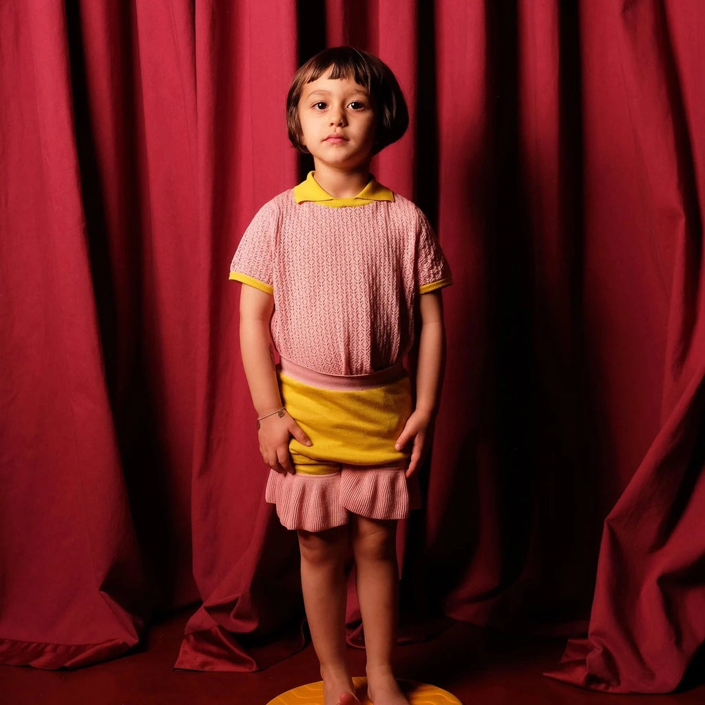 Wolf and Rita Sara Pale Pink T Shirt kids tops Wolf and Rita   