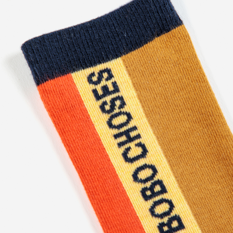 Bobo Choses Multi color Stripes Long Socks kids socks and tights Bobo Choses   