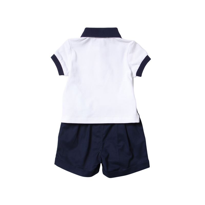 Moschino Baby Sailor Teddy Bear polo shirt & shorts set kids tops+bottoms sets Moschino   