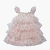 Petite Hailey Daisy Layered Dress Pink kids dresses Petite Hailey   