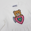 Moschino Baby Sweet Heart  Bear Printed Bodysuit baby onesies Moschino   