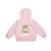 Moschino Baby Bear Toy Rattle Hooded Jacket Pink kids jackets Moschino   