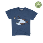CARLIJNQ Anglerfish - T-shirt with print blue kids T shirts CARLIJNQ   
