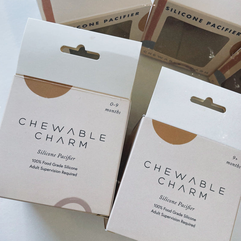 Chewable Charm 2 Pack Pacifier + Twirl | Mauvewood + Rose