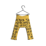 Wolf and Rita Diogo Yellow Alphabet Soup Baby Pants