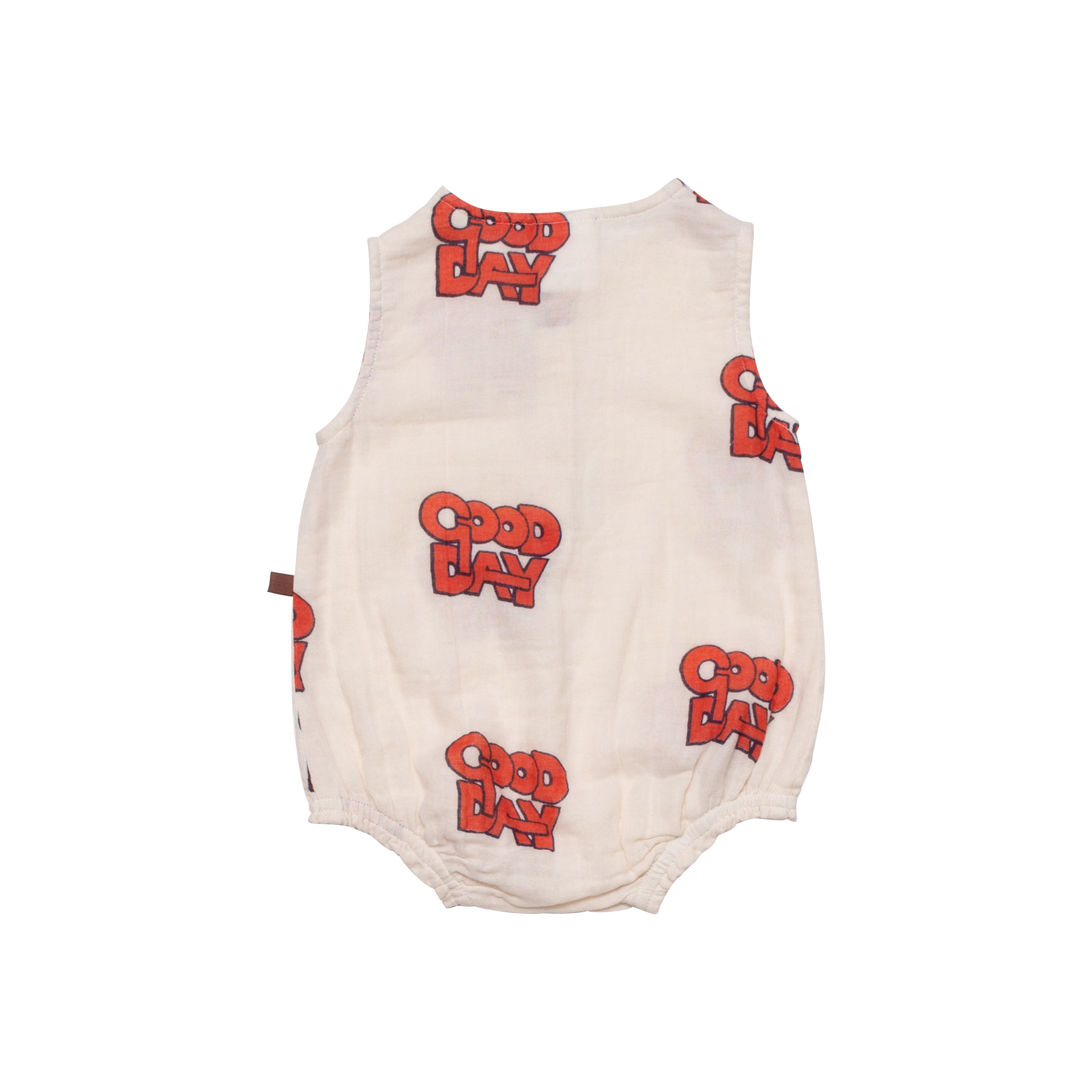Wynken Baby Woven Romper - Cloud / Setting Sun – Crown Forever