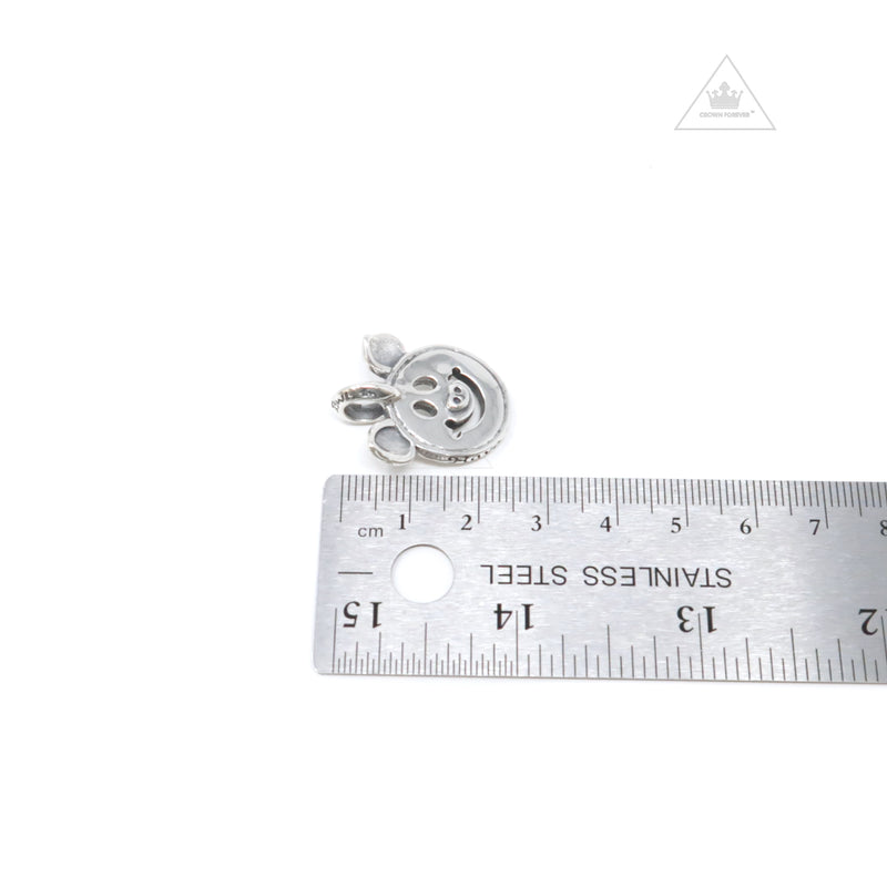 Bill Wall Leather Happy Face Charm with Pig Ears C382 Pendant/Necklace Bill Wall Leather   