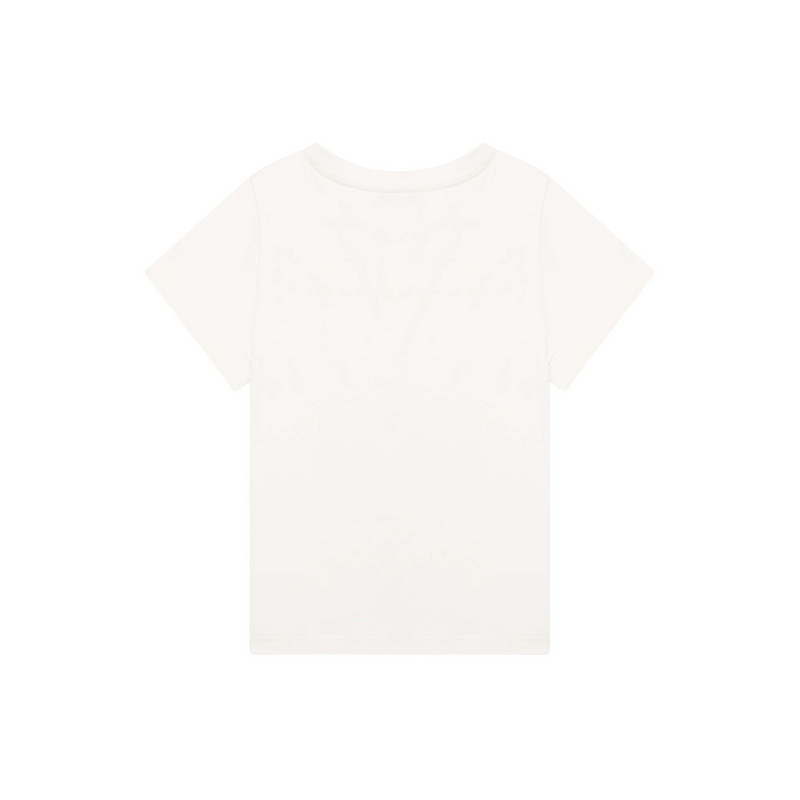 Chloé Kids Perforated T Shirt Off White Mini Me kids T shirts Chloé Kids   
