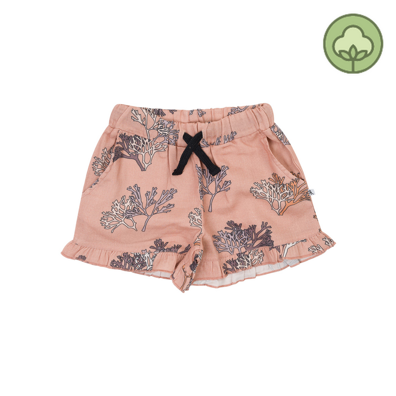 CARLIJNQ Pink coral - ruffled shorts kids shorts CARLIJNQ   