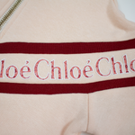 Chloé Kids Girls Pink Logo Sweatshirt Dress kids dresses Chloé Kids   