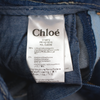 Chloé Kids Girls High Waisted Denim Braided Belt kids pants Chloé Kids   