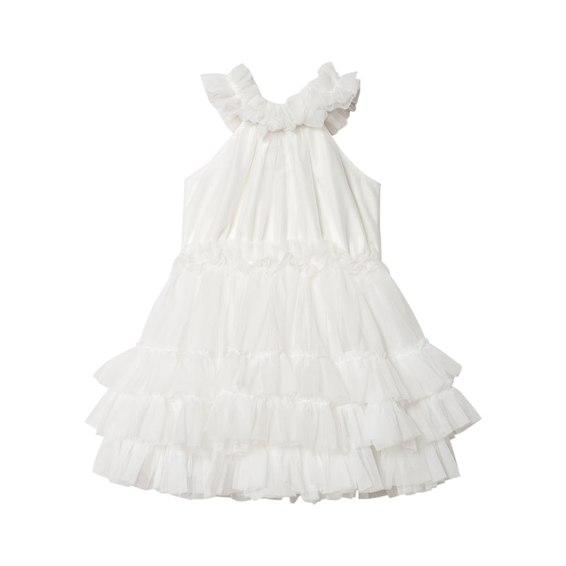 DOLLY by Le Petit Tom RUFFLED CHIFFON DANCE DRESS off-white bbay dresses DOLLY by Le Petit Tom   