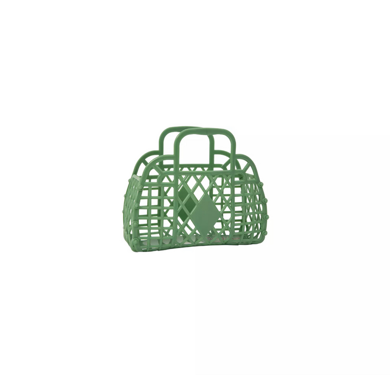 Sun Jellies Retro Basket (Mini) Olive kids bags Sun Jellies   