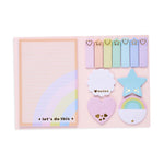 Ooly Side Notes Sticky Tab Note Pad - Pastel Rainbows kids stationary OOLY   