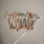 Mushie Baby Pacifier Clip | Cleo (Cloud)