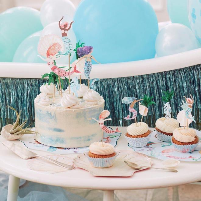Meri Meri Mermaid Cake Toppers (set of 7)