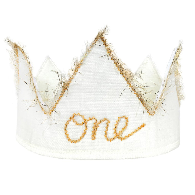 Oh Baby! One Birthday Crown - Sparkle Golden Oh Baby! Hat Oh Baby!   