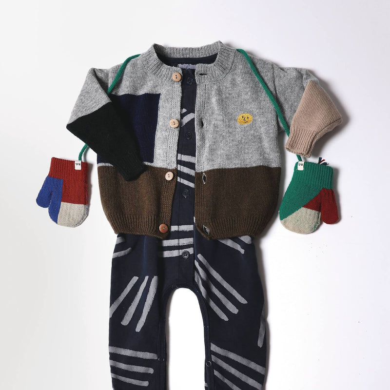 Bobo Choses Baby Geometric knitted cardigan