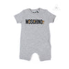 Moschino Baby Romper With Gift Box Grey