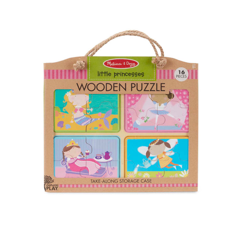 Melissa & Doug Natural Play Wooden Puzzle: Little Princesses Melissa Doug Toy Melissa & Doug   